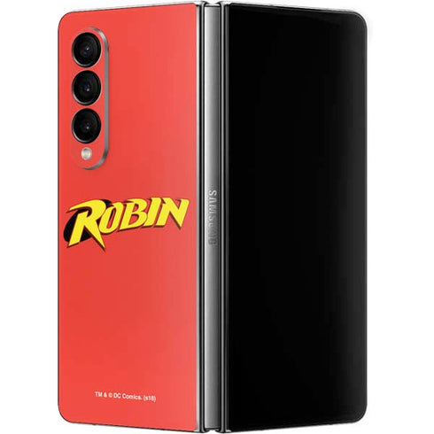 DC Comics Robin Official Logo Galaxy Z Fold4 5G Skin